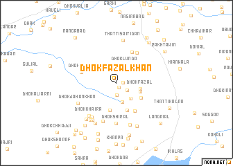 map of Dhok Fazal Khān