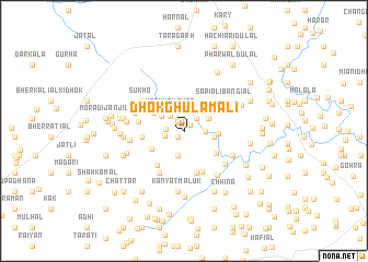 map of Dhok Ghulām Ali