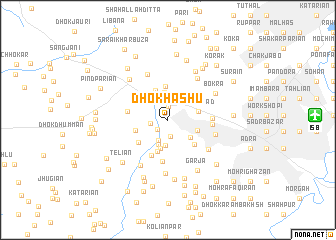 map of Dhok Hashu