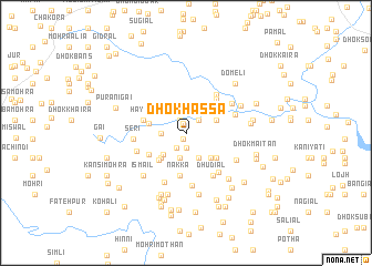 map of Dhok Hassa