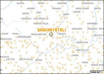 map of Dhok Hayāt Ali