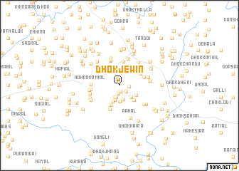 map of Dhok Jewin