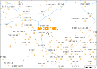 map of Dhok Kahāl