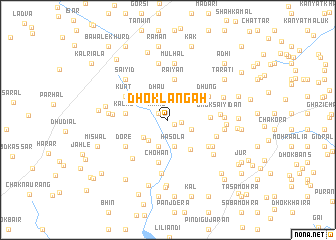 map of Dhok Langāh
