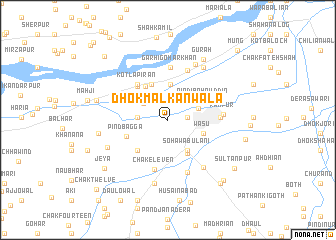 map of Dhok Malkānwāla