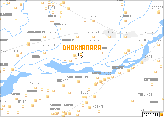 map of Dhok Manāra