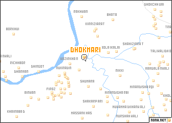 map of Dhok Māri