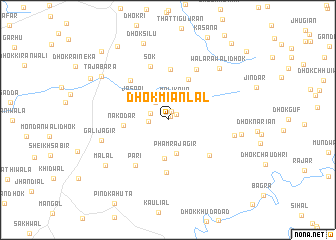 map of Dhok Miān Lāl