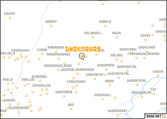 map of Dhok Nawāb