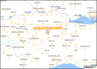 map of Dhok Nisār Khān