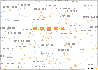 map of Dhok Rahmān Khel