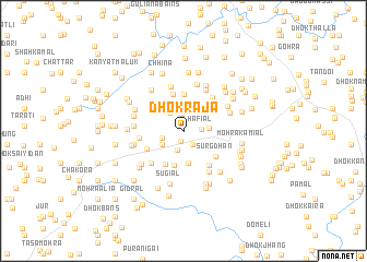 map of Dhok Rāja