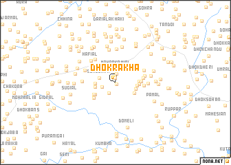 map of Dhok Rakha