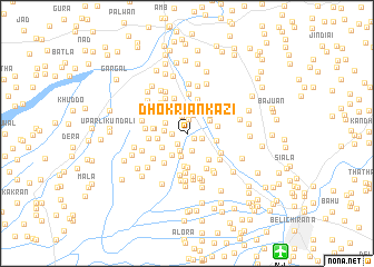 map of Dhokriān Kāzi