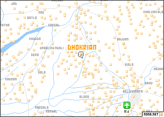 map of Dhokriān