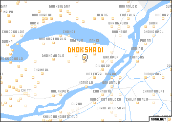 map of Dhok Shādi