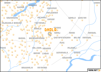 map of Dhola