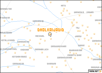 map of Dholkai Jadīd