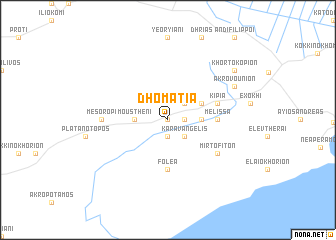 map of Dhomátia
