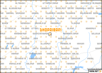 map of Dhopāibāri