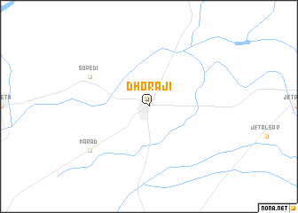 map of Dhorāji