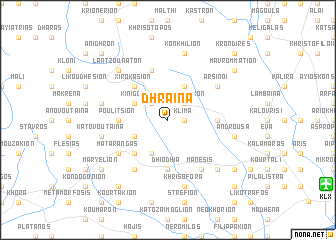 map of Dhraḯna