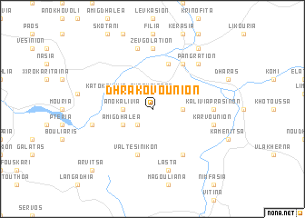 map of Dhrakovoúnion