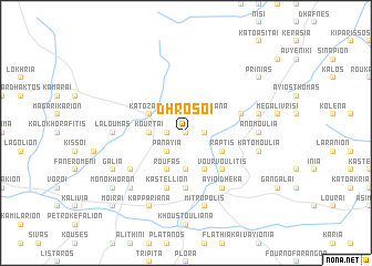 map of Dhrósoi
