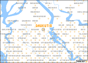 map of Dhukutia