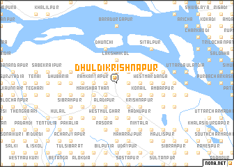 map of Dhuldi Krishnapur
