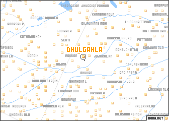 map of Dhūl Gahla