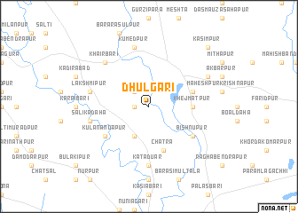 map of Dhulgāri