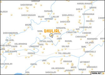 map of Dhuliāl