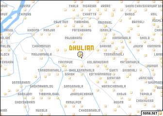 map of Dhuliān