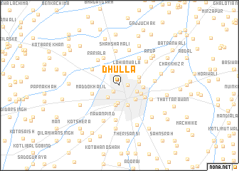 map of Dhulla