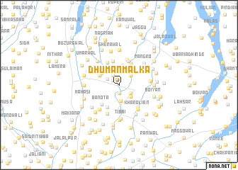 map of Dhuman Malka