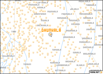 map of Dhūnwāla