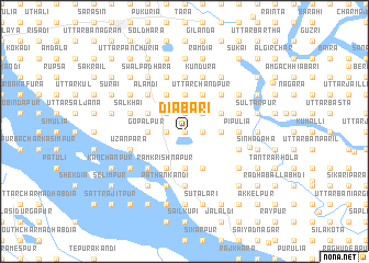 map of Diābāri