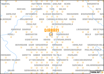 map of Diābāri