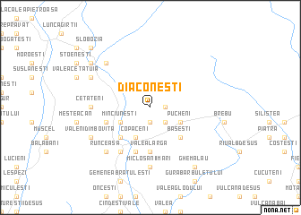 map of Diaconeşti