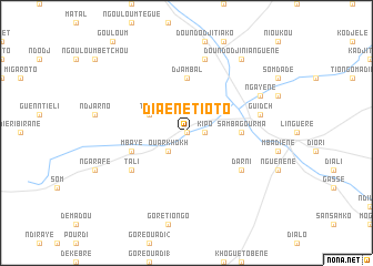 map of Diaène Tioto