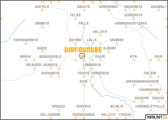 map of Diafoundbé