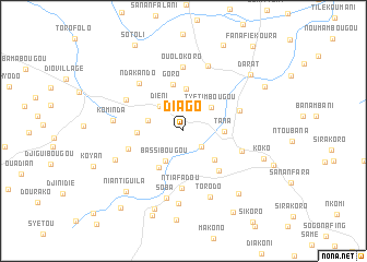 map of Diago