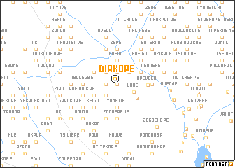 map of Diakopé