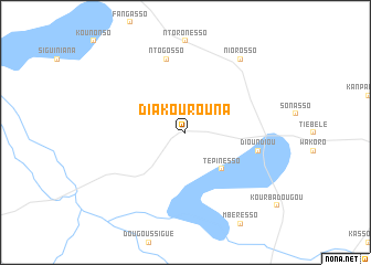 map of Diakourouna