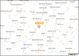 map of Diako