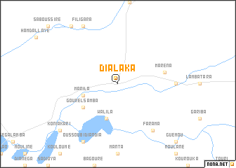 map of Dialaka