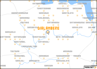 map of Dialambéré