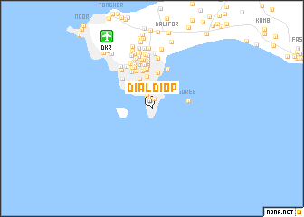 map of Dial Diop