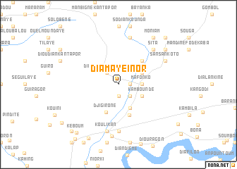 map of Diamaye Inor
